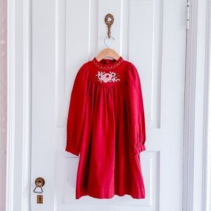 Bonpoint floral embroidery dress